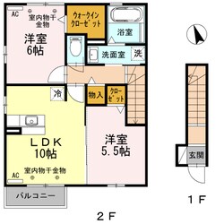 伊勢松本駅 徒歩9分 1階の物件間取画像